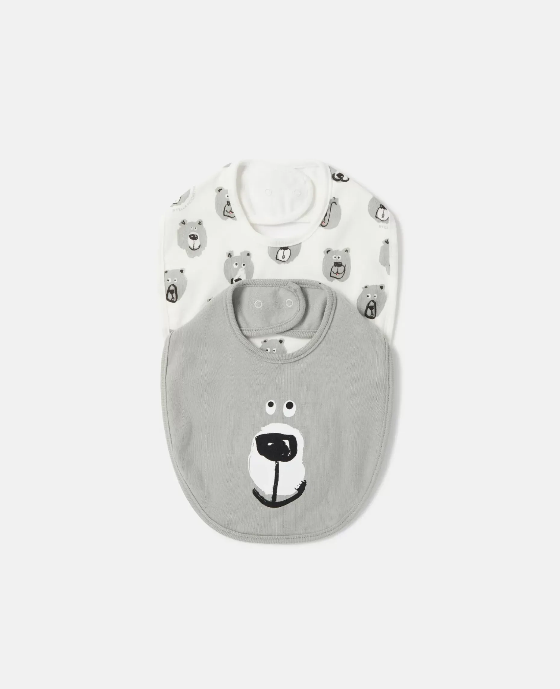2 Pack Of Bear Print Bibs