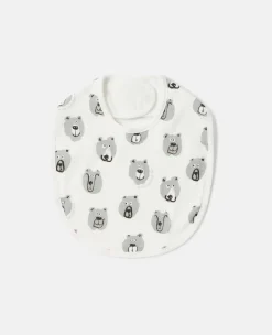 2 Pack Of Bear Print Bibs