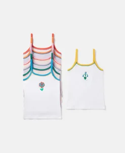 7 Pack Of Flower Print Days Of The Week Vests