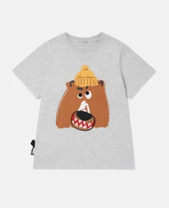 Angry Bear T-Shirt With Velcro Worm