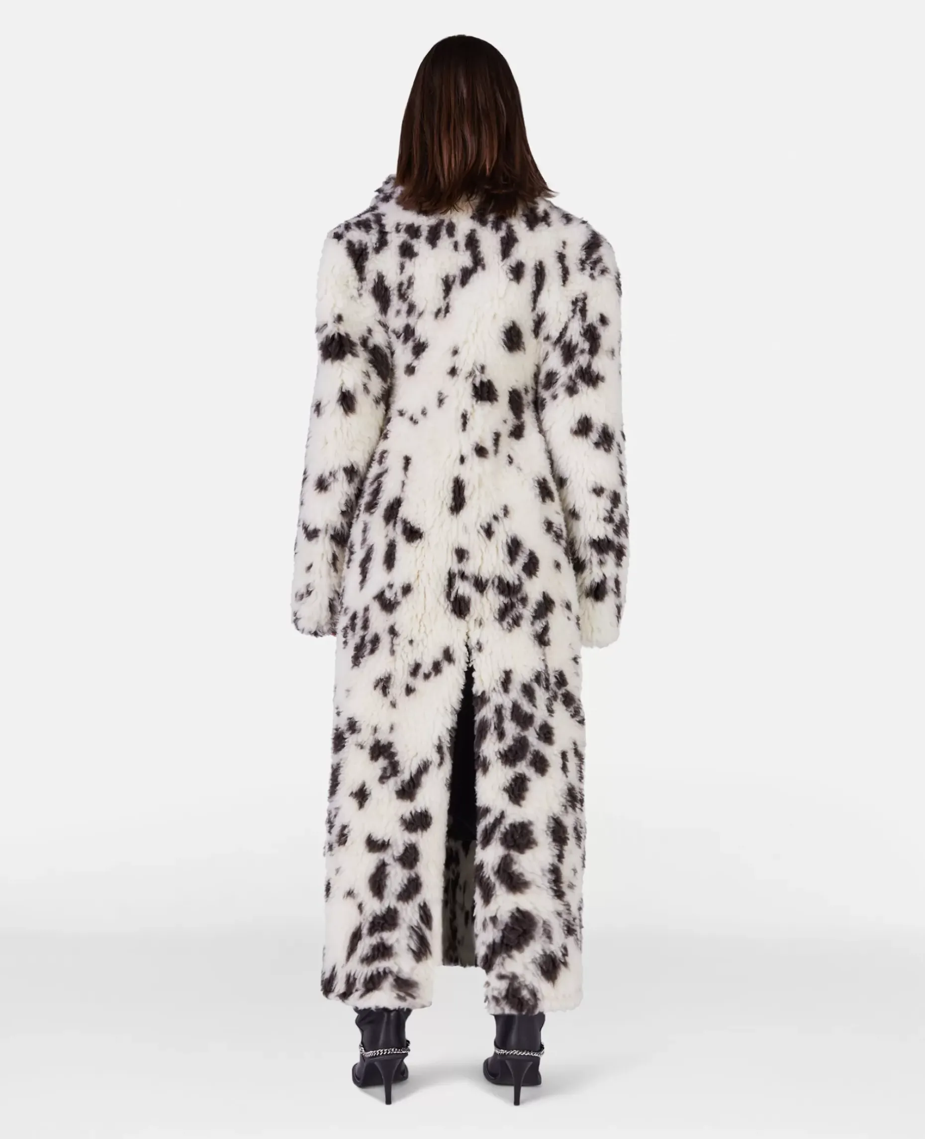 Appaloosa Print Long Teddy Coat