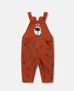 Bear Print Dungarees