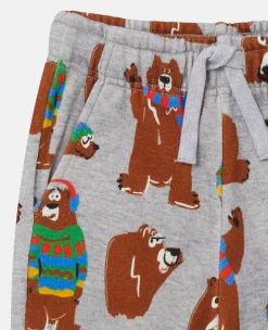 Bear Print Joggers
