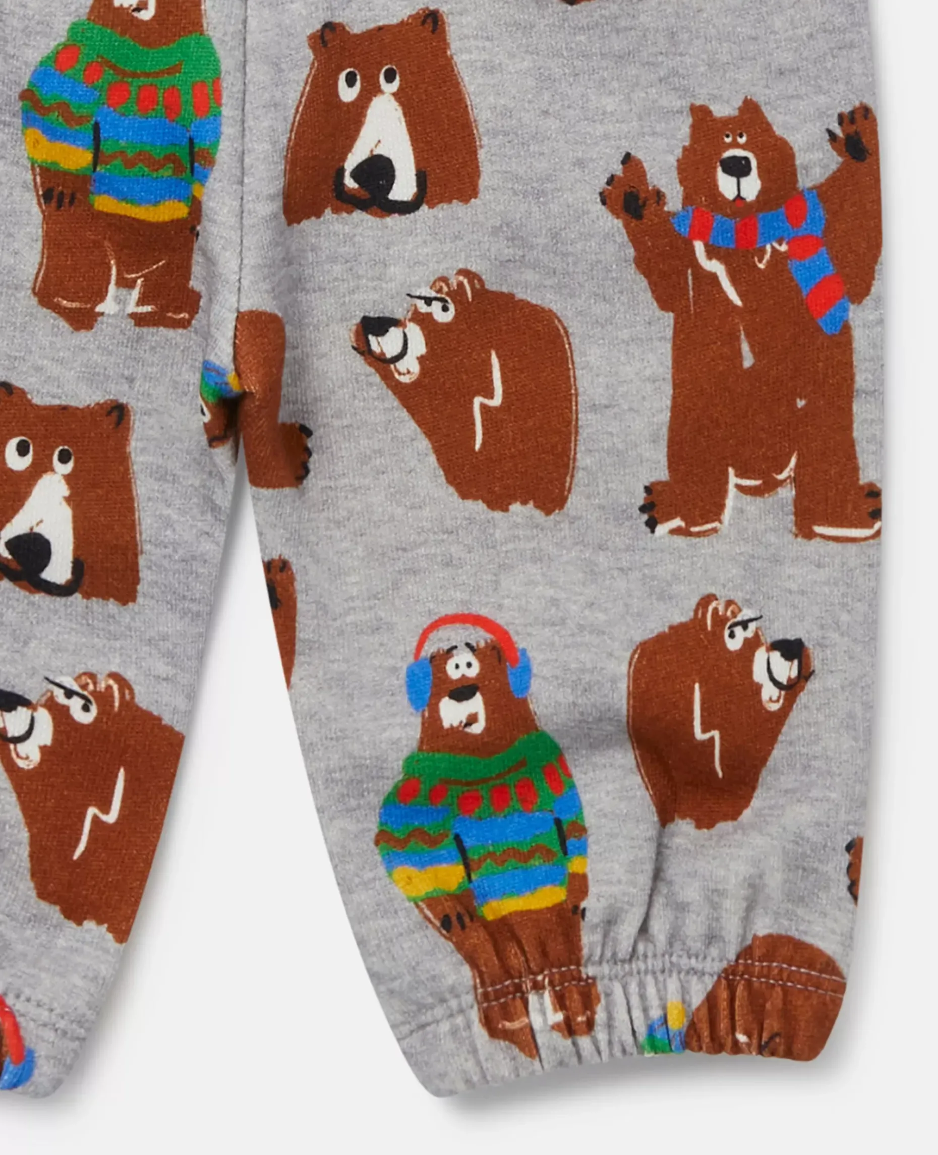 Bear Print Joggers