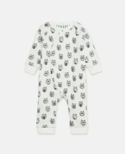 Bear Print Reversible Sleepsuit