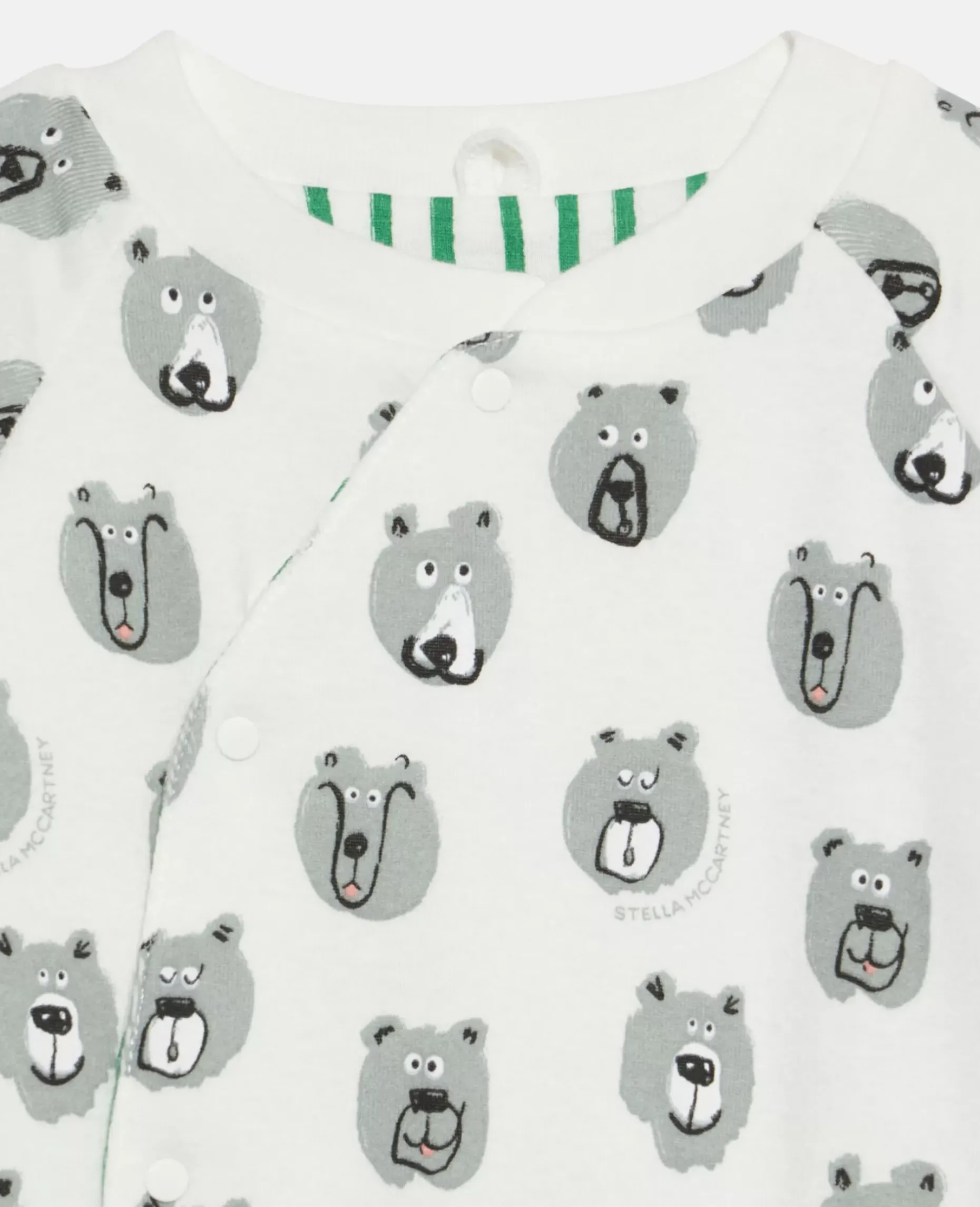 Bear Print Reversible Sleepsuit