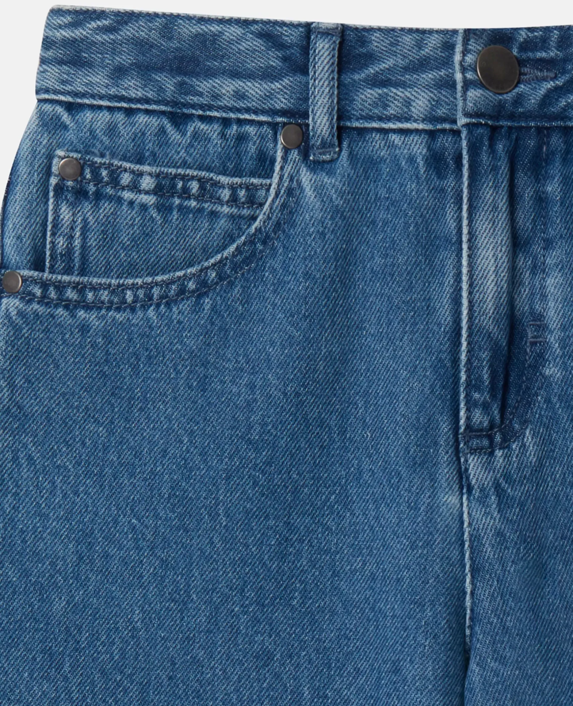 Board Length Denim Shorts