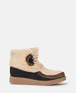Borg Moccasin Ankle Boots