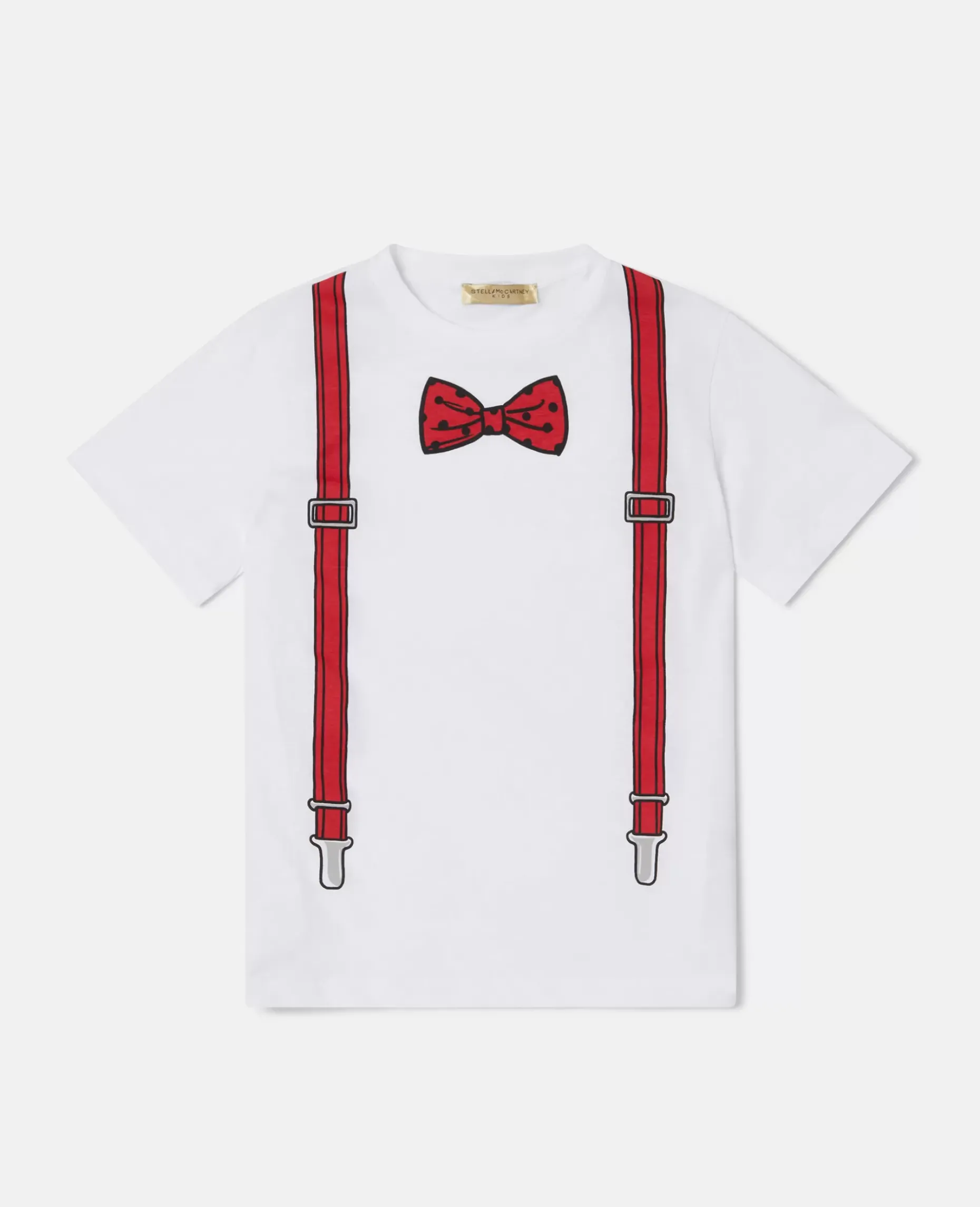 Bow Tie And Suspender Print T-Shirt
