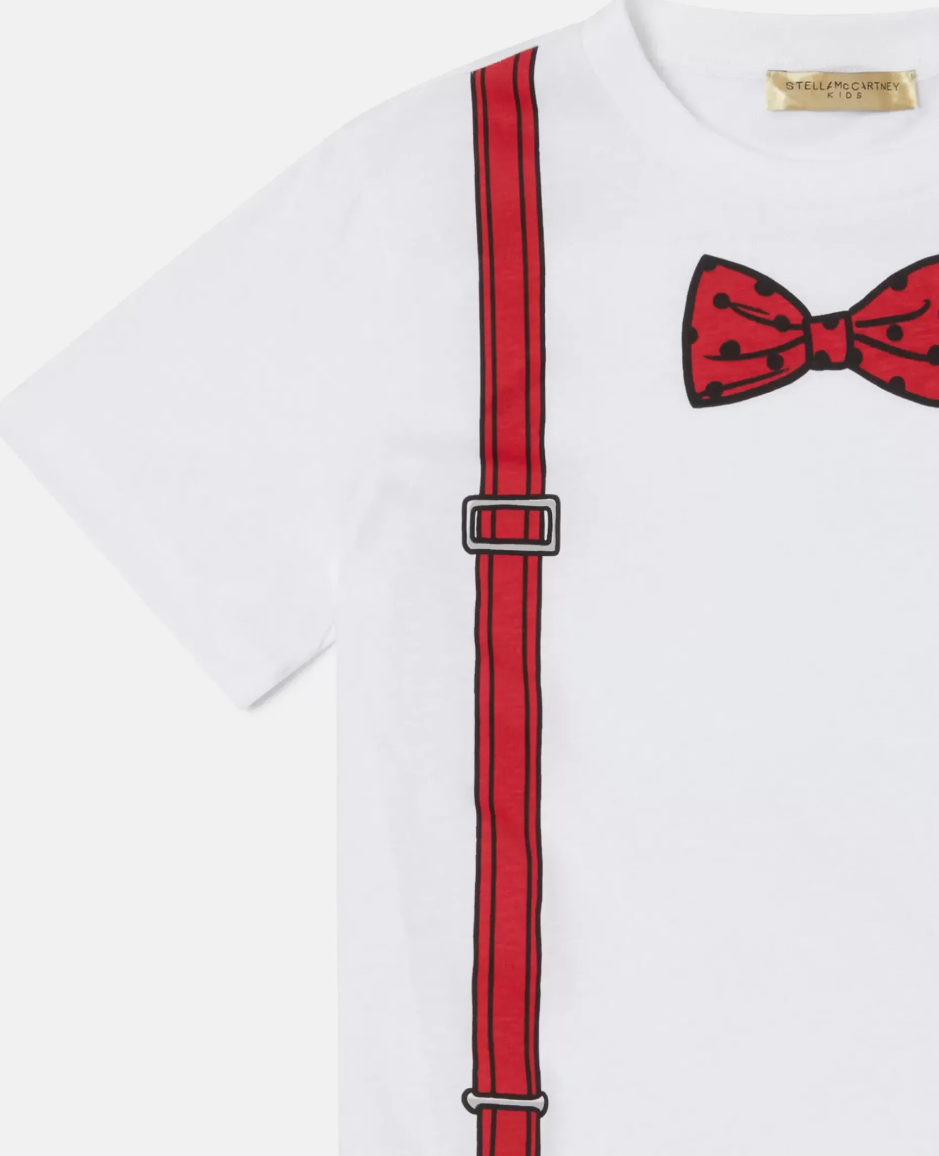 Bow Tie And Suspender Print T-Shirt