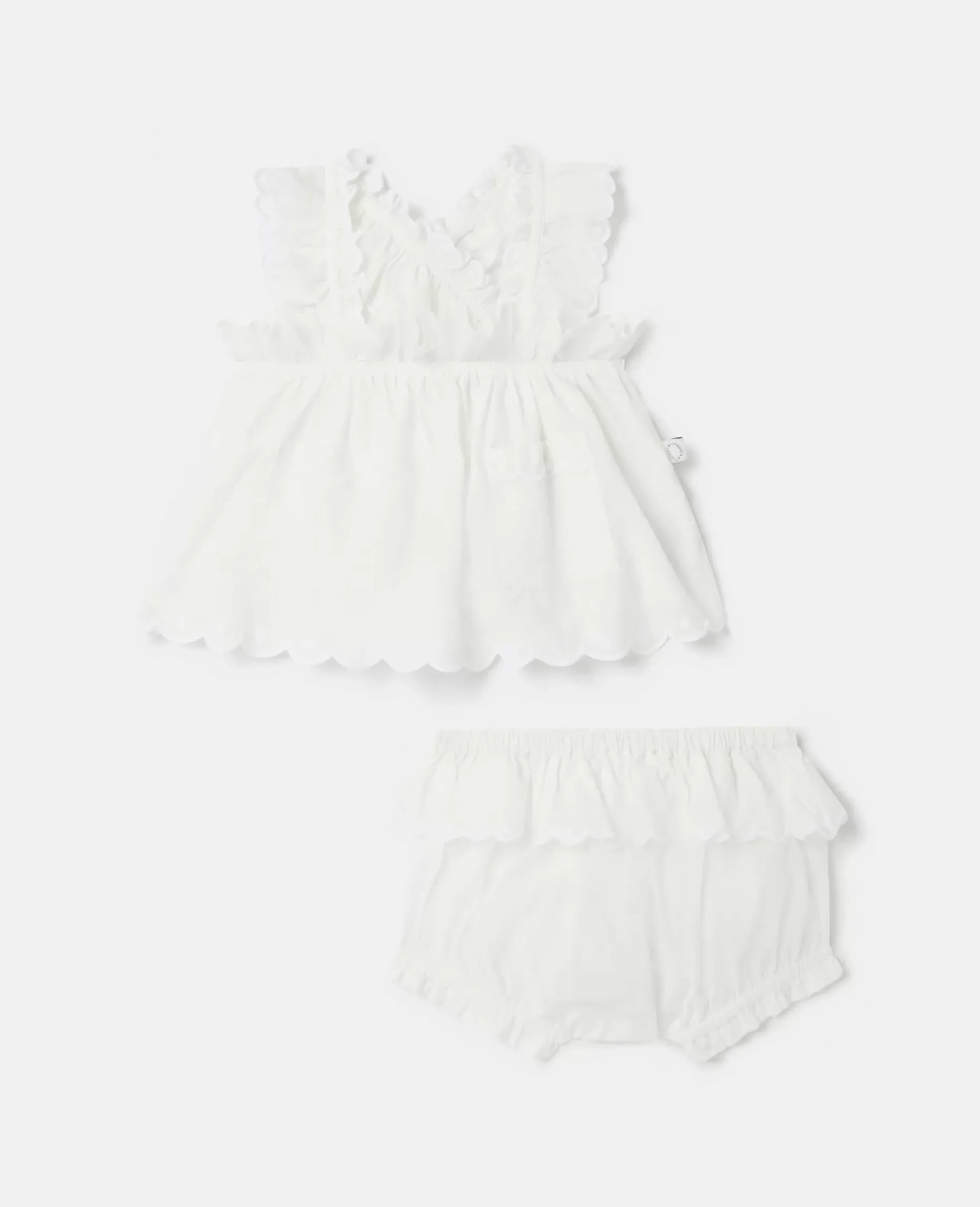 Broderie Anglaise Vest And Bloomers Set