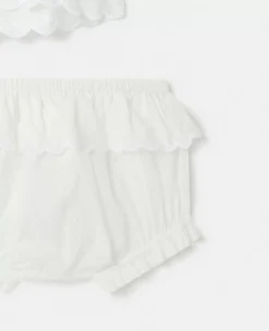 Broderie Anglaise Vest And Bloomers Set