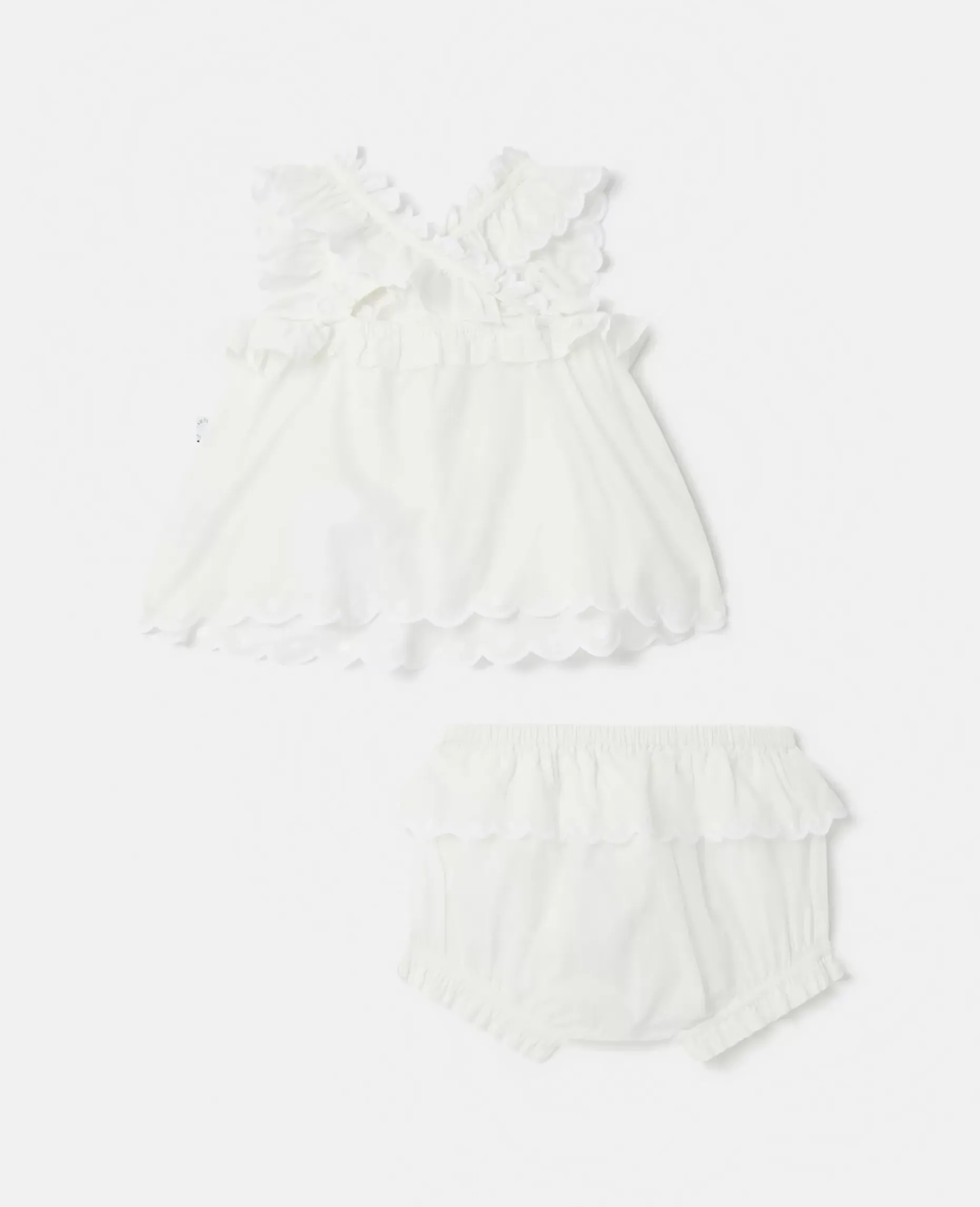 Broderie Anglaise Vest And Bloomers Set