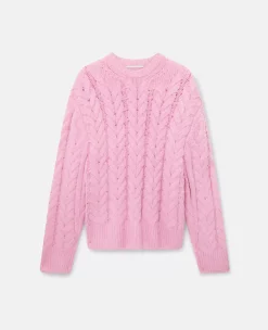 Cable Knit Cape Jumper