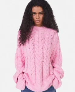 Cable Knit Cape Jumper
