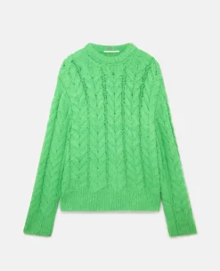 Cable Knit Cape Jumper