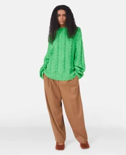 Cable Knit Cape Jumper