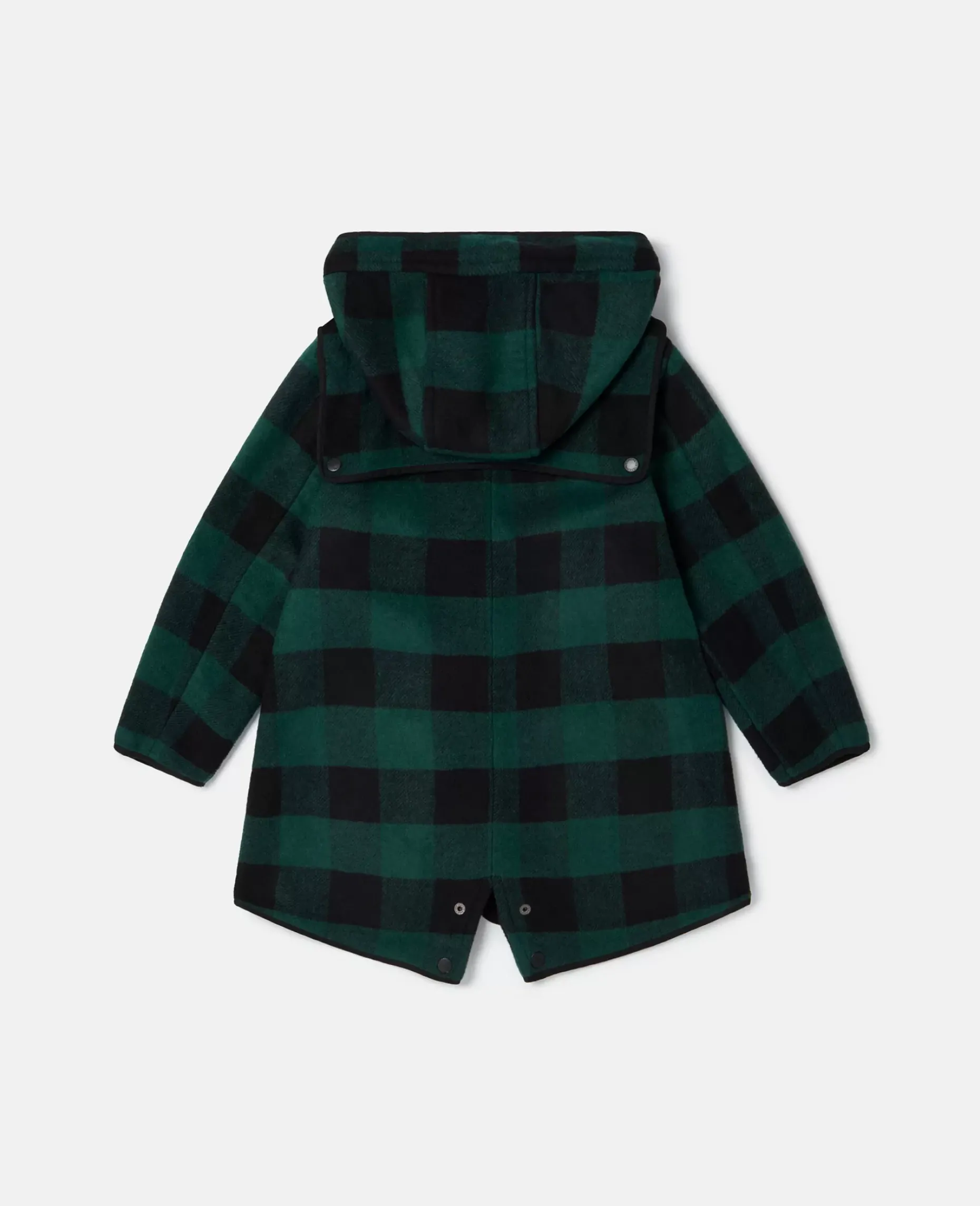 Checked Badge Overcoat