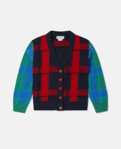 Checked Cardigan