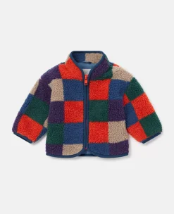 Checkerboard Fleece Jacket