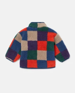 Checkerboard Fleece Jacket