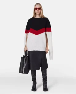 Chevron Stripe Cape Jumper