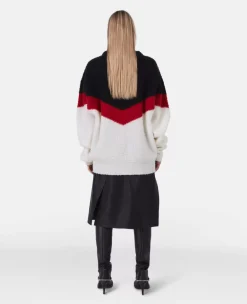 Chevron Stripe Cape Jumper