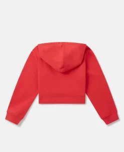 Circular Logo Cropped Hoodie