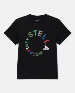 Circular Logo Embroidery T-Shirt