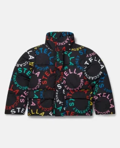Circular Logo Hooded Jacket