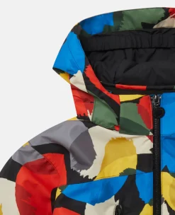 Colour Pop Smudge Print Hooded Jacket