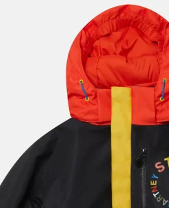 Colourblock Hooded Ski Jacket