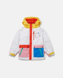 Colourblock Hooded Ski Jacket