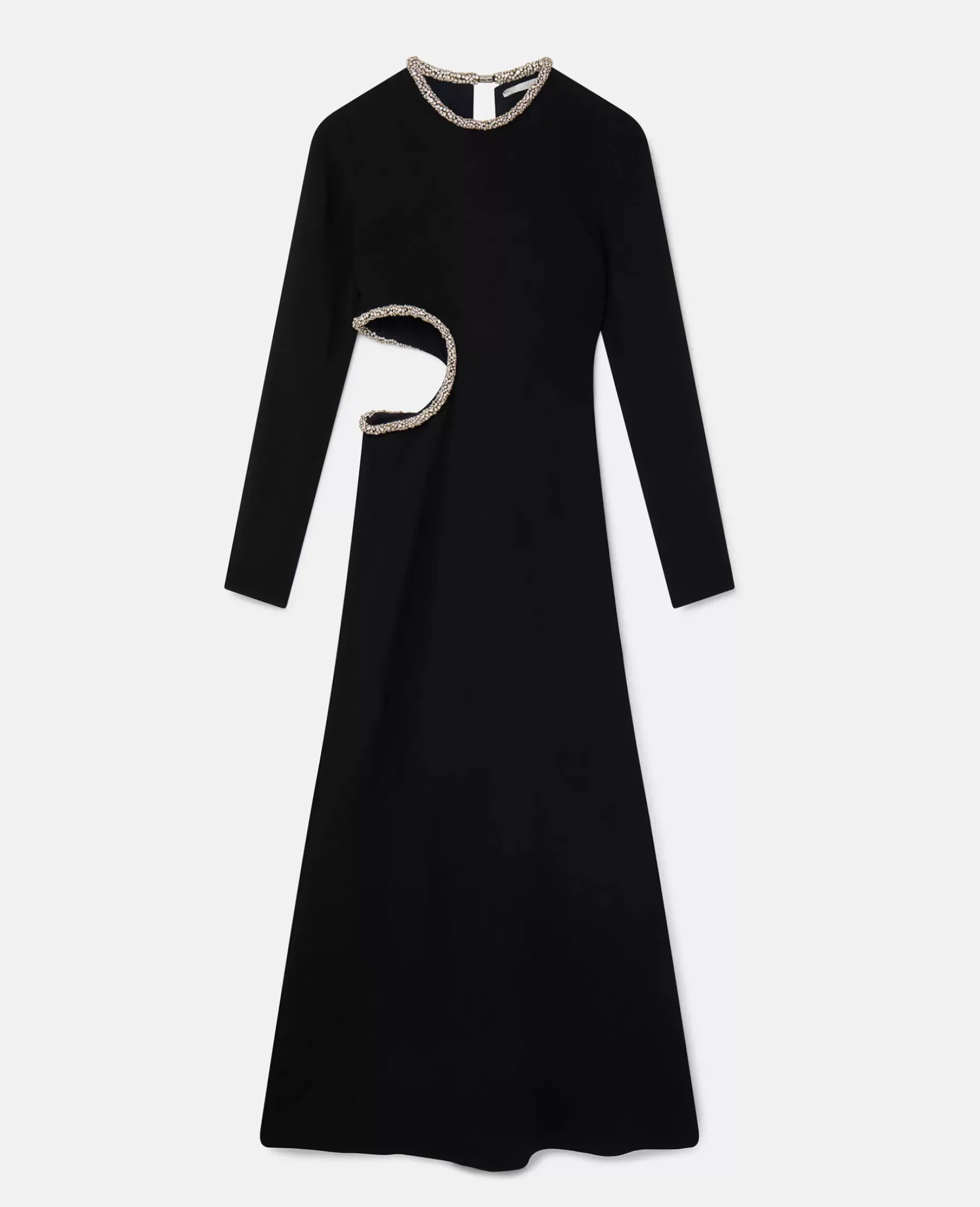 Crystal Cut-Out Evening Gown