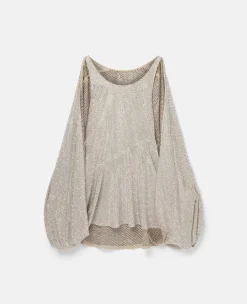 Crystal Strass Silk Cape Mini Dress