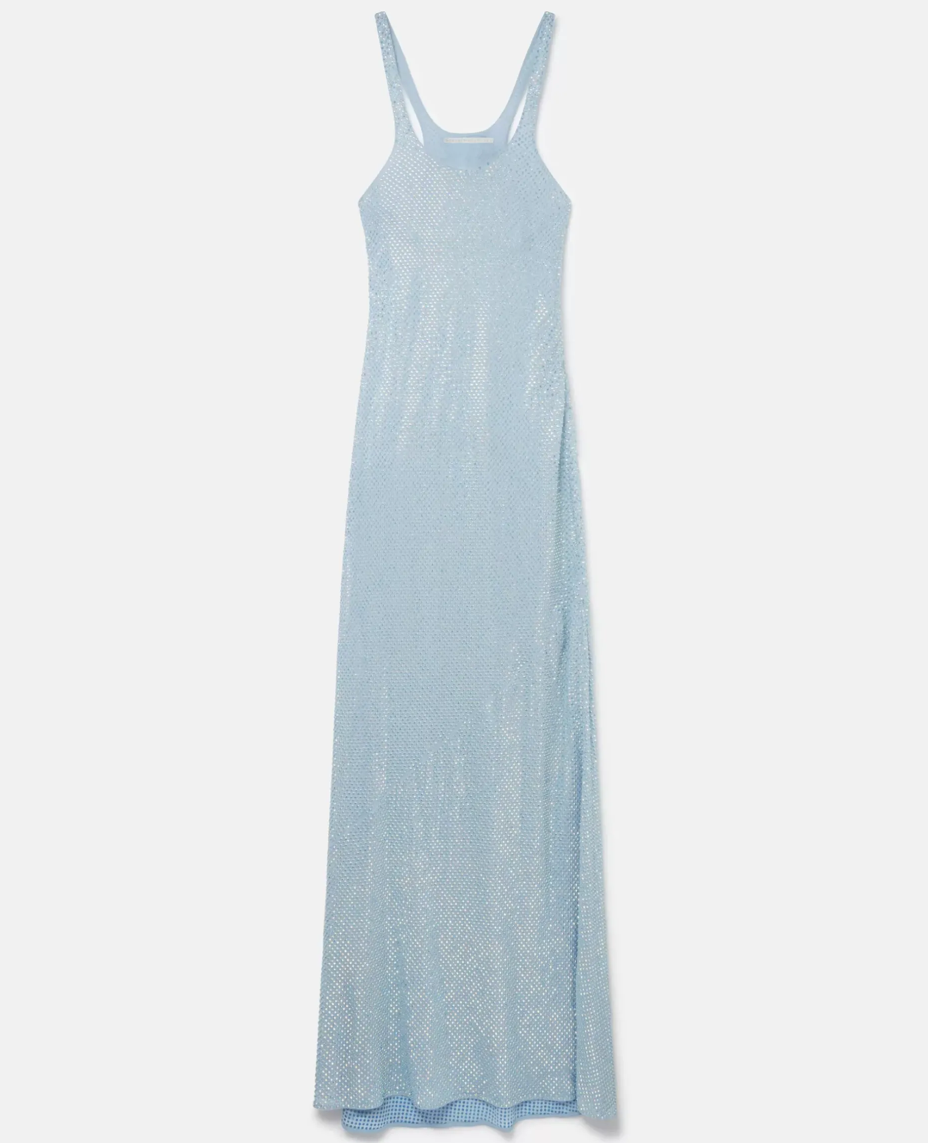 Crystal Strass Silk Maxi Dress