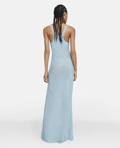 Crystal Strass Silk Maxi Dress