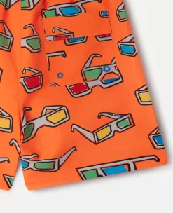 3D Glasses Swimming Trunks