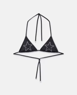 Diamante Star Triangle Bikini Top