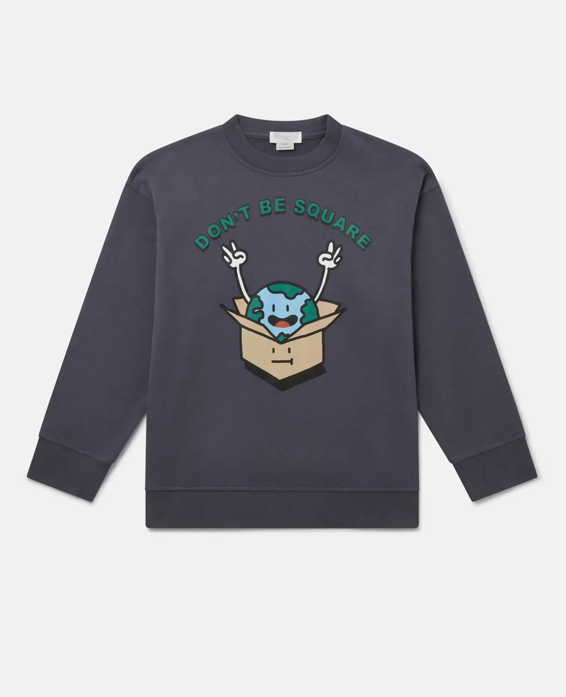 Don'T Be Square' Slogan Sweatshirt