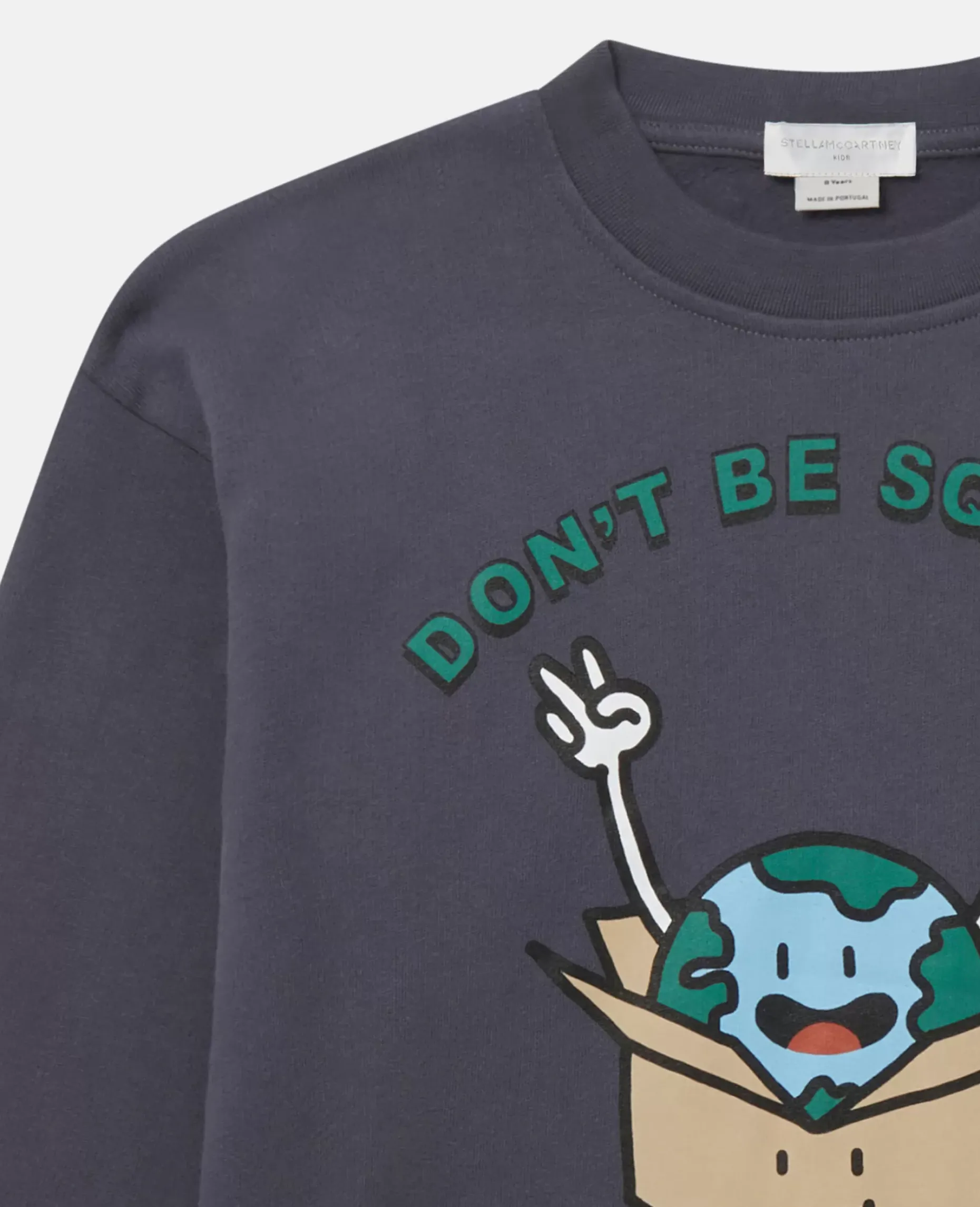 Don'T Be Square' Slogan Sweatshirt