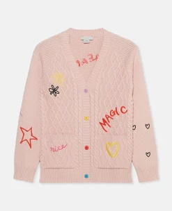 Doodle Embroidery Cardigan