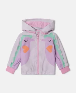 Double Seahorse Print Hooded Jacket