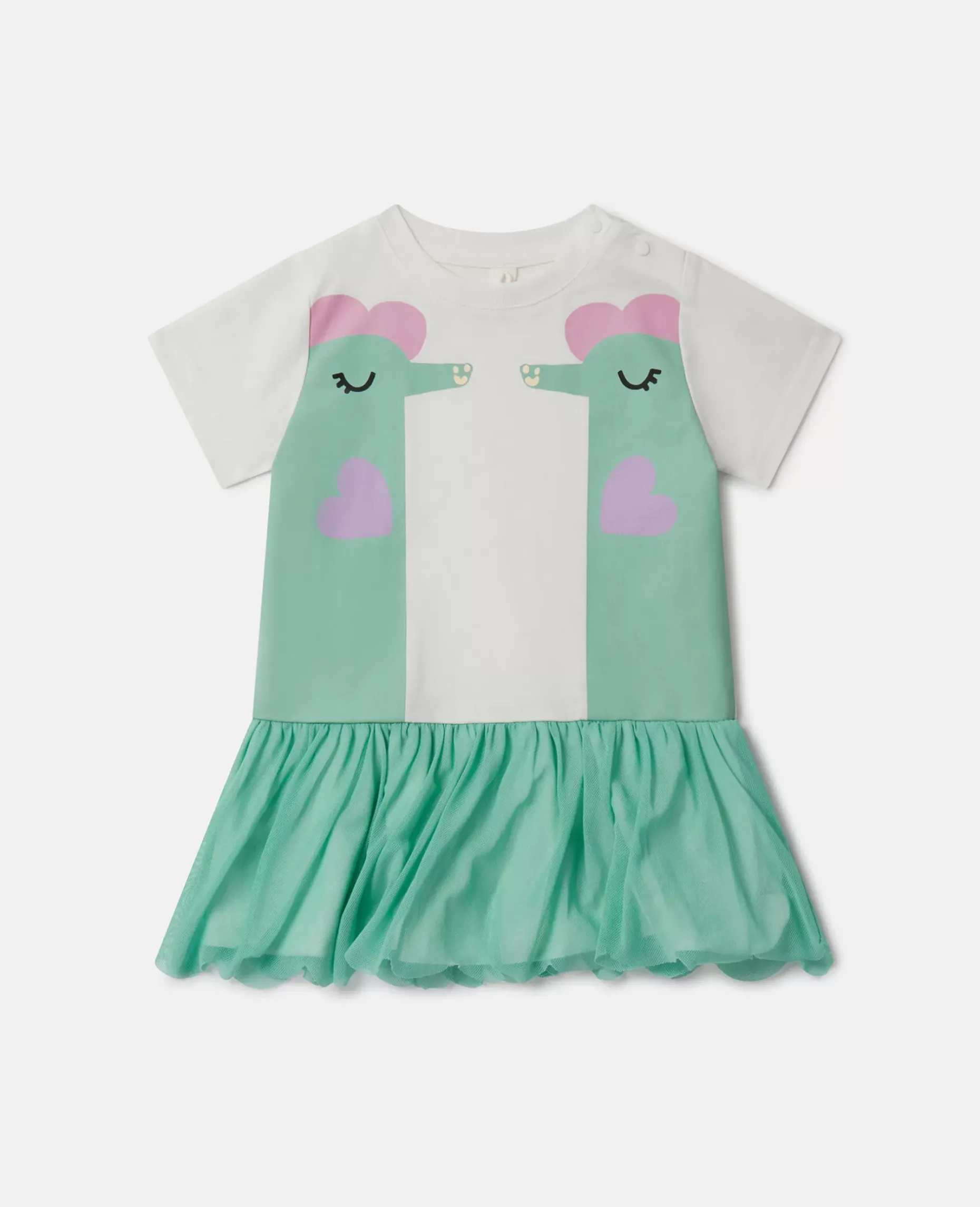 Double Seahorse Print T-Shirt Dress