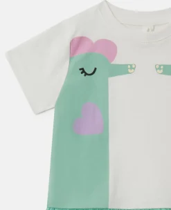 Double Seahorse Print T-Shirt Dress