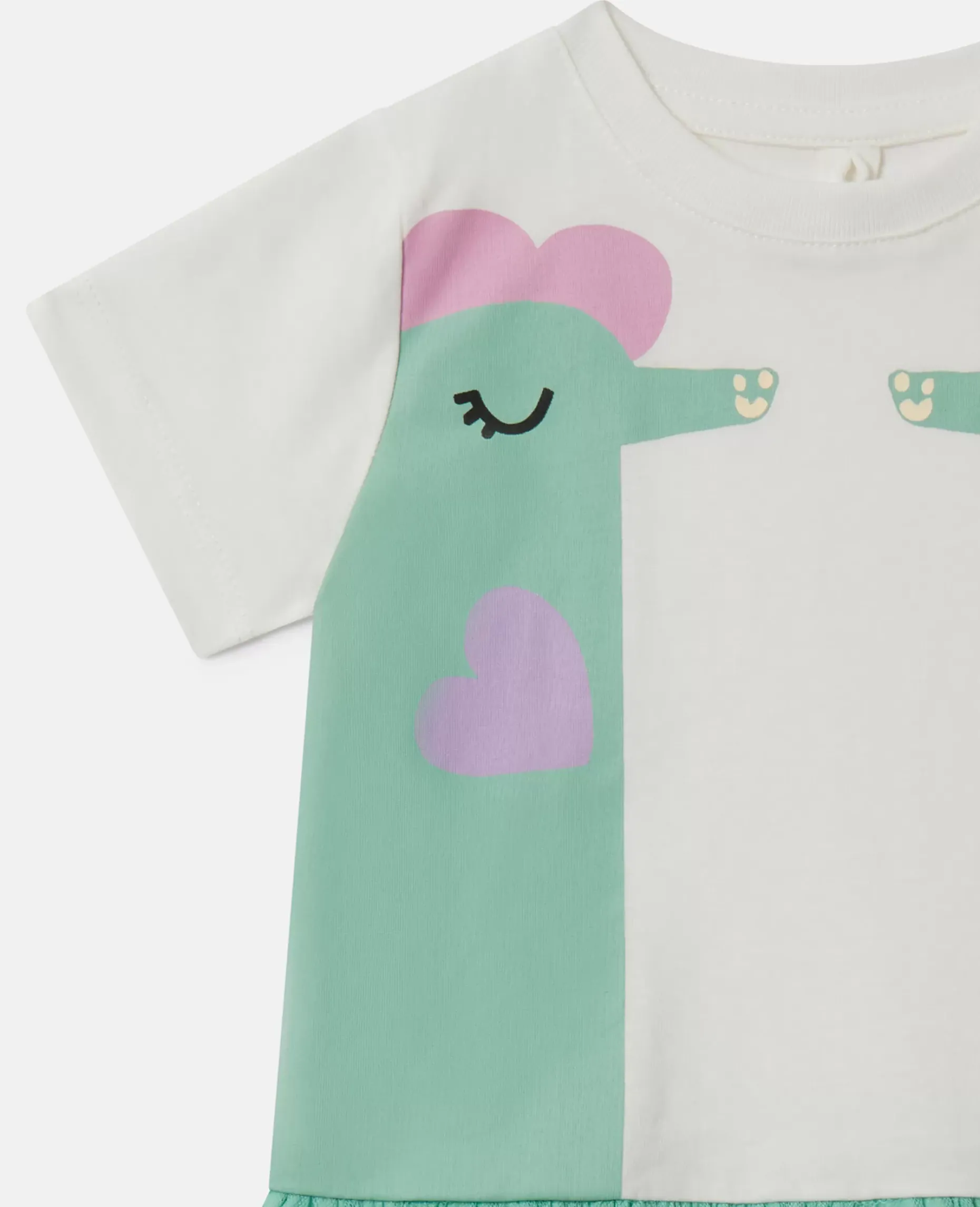 Double Seahorse Print T-Shirt Dress