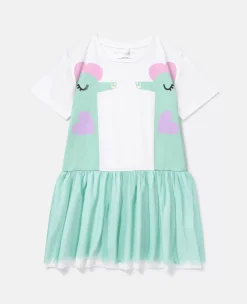 Double Seahorse Print T-Shirt Dress