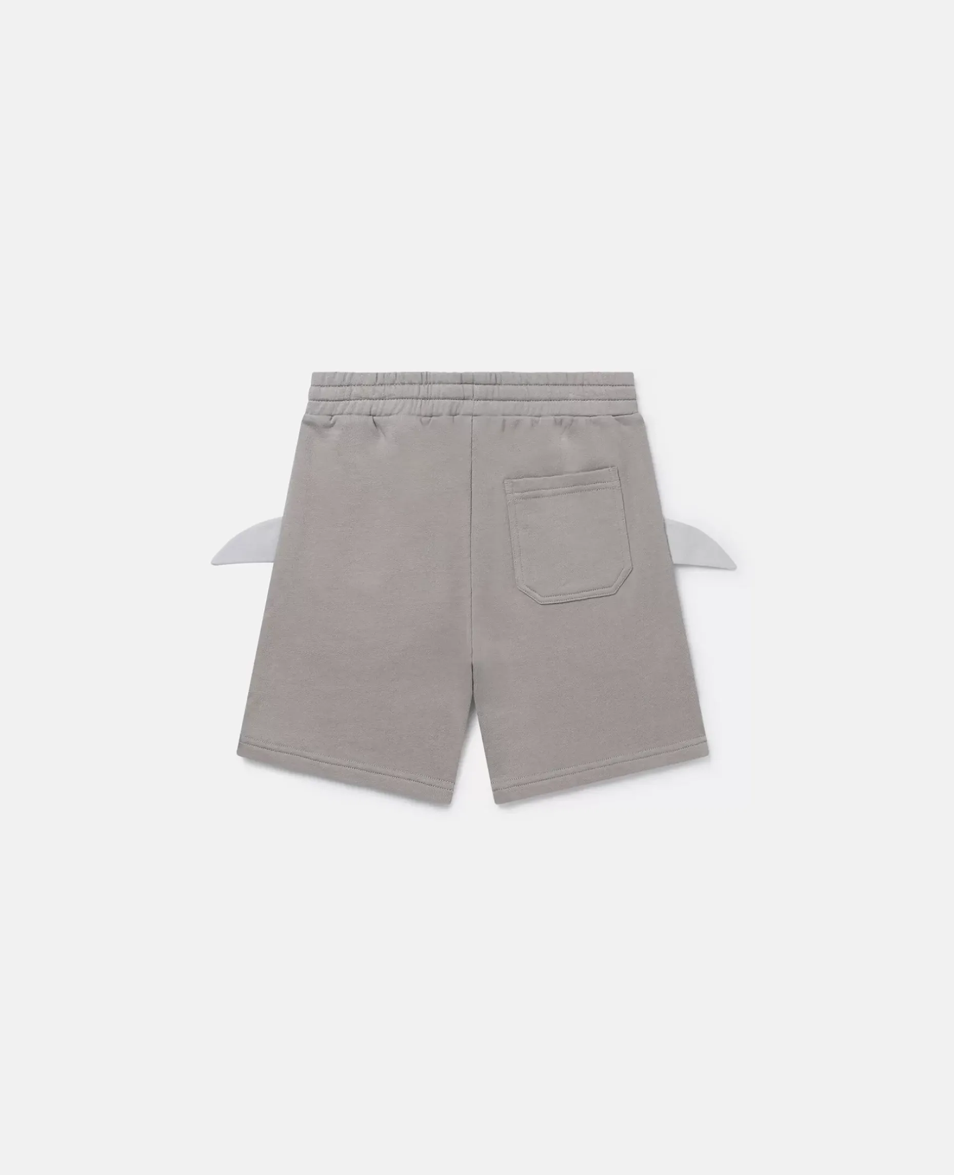 Double Shark Motif Jersey Shorts