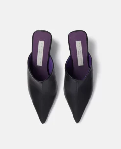 Elsa Pointed Toe Mule Kitten Heels
