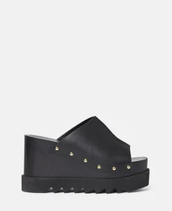Elyse Studded Slide Wedge Sandals